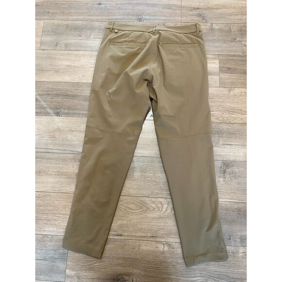 Lululemon ABC Mens 33X30 Slim Warpstreme Golf Casual Stretch Pants Beige - Picture 6 of 9
